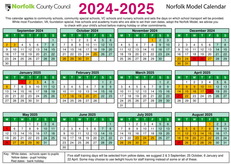 thumbnail of Term date calendar 2024 to 2025